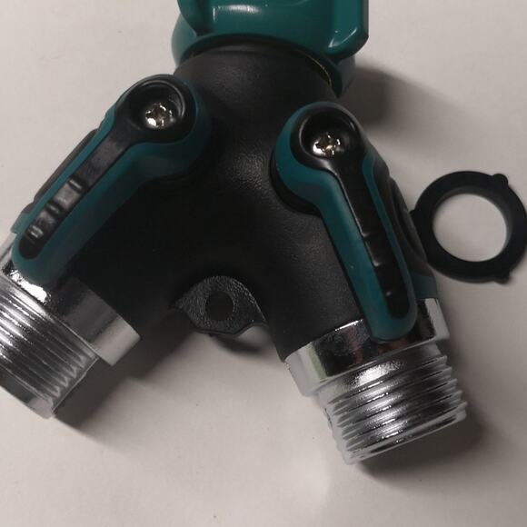 Trazon Water Splitter 2 Way, Garden Y Hose Connector Metal Body, Water Faucet Sp - Picture 7 of 12